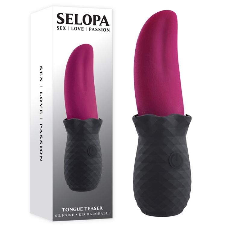 Image de Tongue Teaser - Silicone Rechargeable - Pink/Black