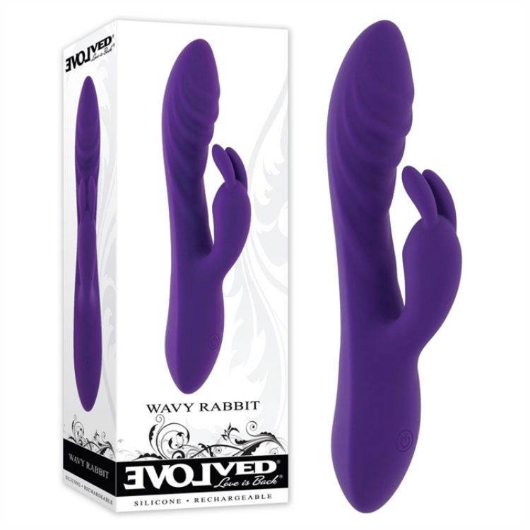 Image de Wavy Rabbit - Silicone Rechargeable - Purple