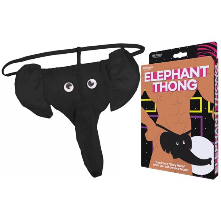 Image de String éléphant  - Noir