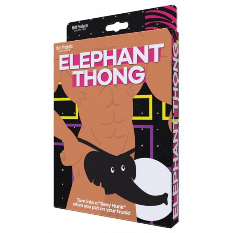 Image de String éléphant  - Noir