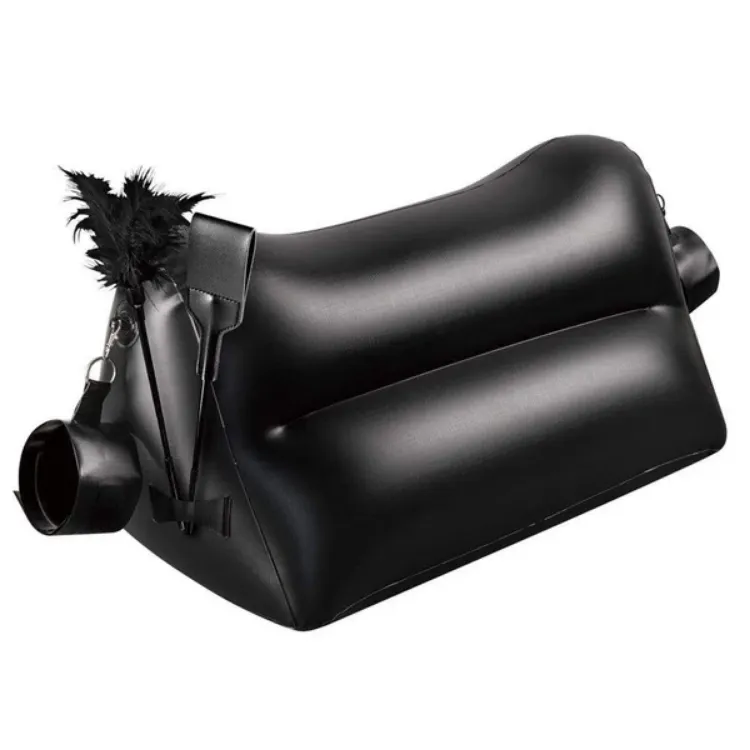 Image de Coussin gonflable Dark Magic avec menottes - Noir